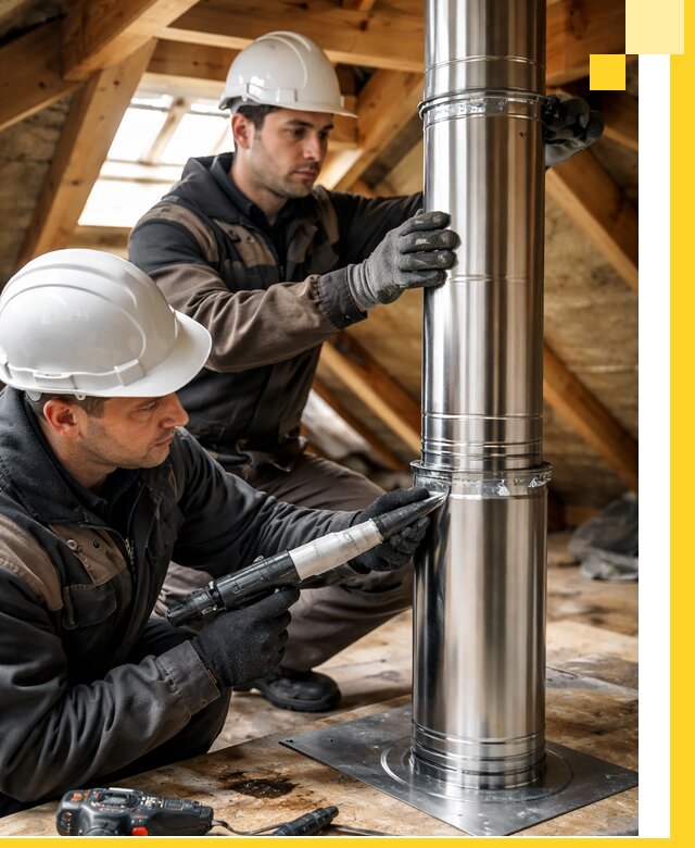 Монтаж дымоходов для каминов в Ярцеве с гарантией качества