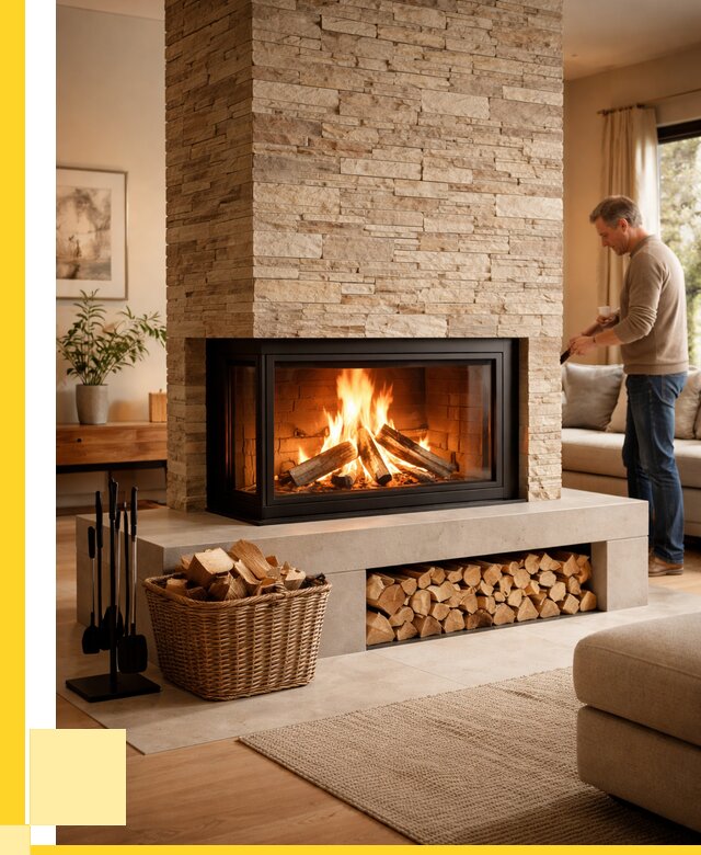 Дровяной камин под ключ в Ярцеве от 203480 р. | ЭриданРцв