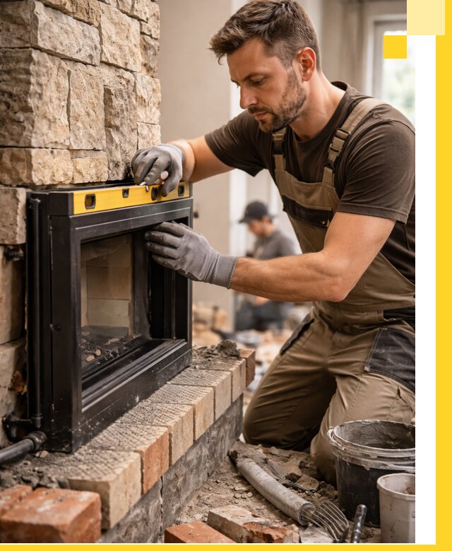 Дровяные камины под ключ в Ярцеве: монтаж, обустройство