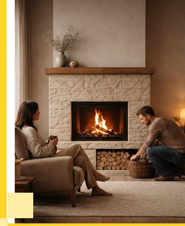 Камины для дома в Ярцеве под ключ от 152610 р. | ЭриданРцв