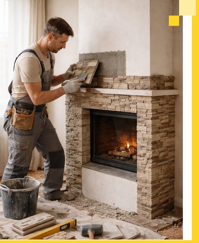 Изготовление и монтаж каминов для дома под ключ в Ярцеве