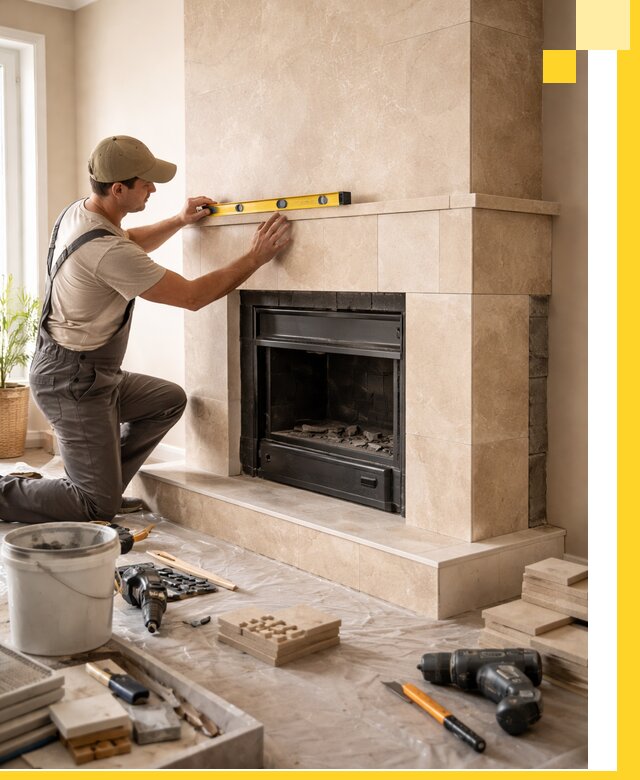 Установка и монтаж каминов в частном доме под ключ в Ярцеве