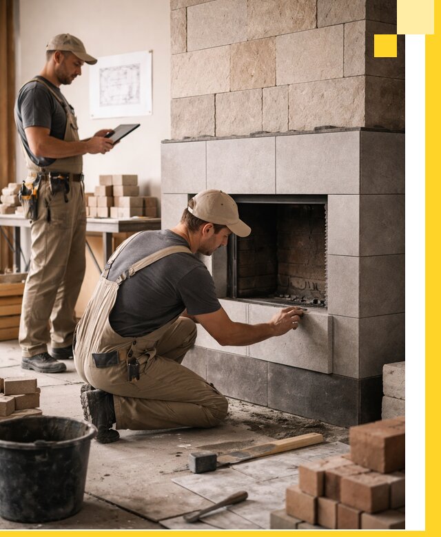 Индивидуальные проекты каминов и каминных систем в Ярцеве