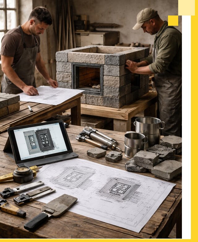 Разработка проектов печей с согласованием и монтажом в Ярцеве