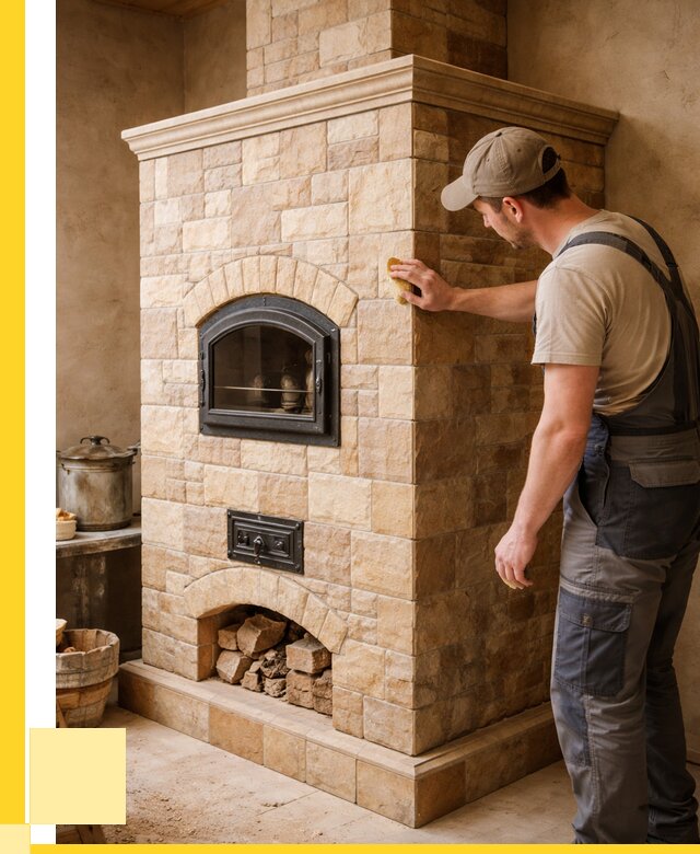 Облицовка печей в Ярцеве от 4578 р. под ключ | ЭриданРцв