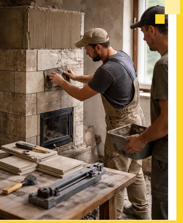 Профессиональная облицовка печей в Ярцеве: керамика и камень