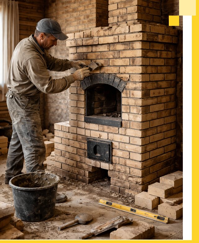 Кирпичные печи под ключ в Ярцеве: проектирование и кладка