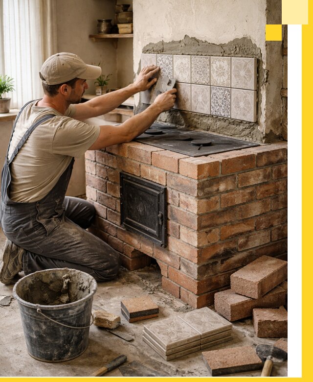 Печи с плитой на заказ монтаж гарантия и сервис в Ярцеве