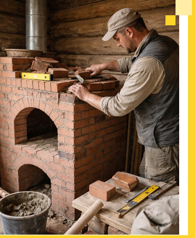 Изготовление и установка русских печей в Ярцеве под ключ