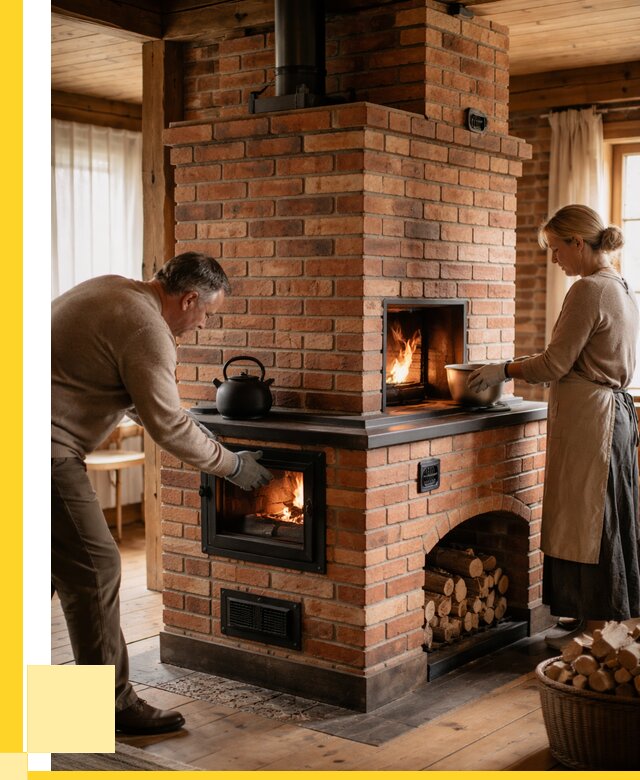 Печи для загородного дома под ключ в Ярцеве от 81392 р. | ЭриданРцв