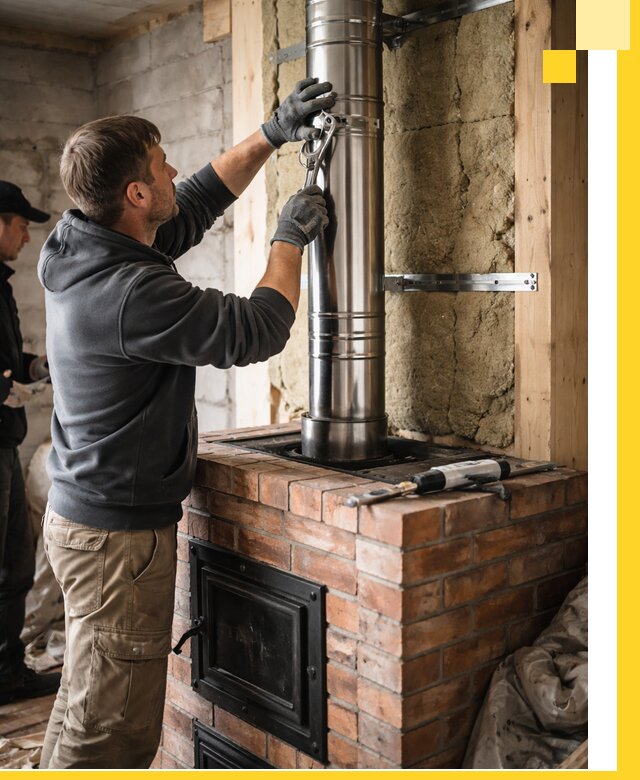 Изготовление и монтаж печей и дымоходов под ключ в Ярцеве