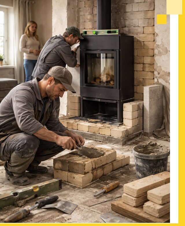 Печи и камины под ключ: проект, установка в Ярцеве