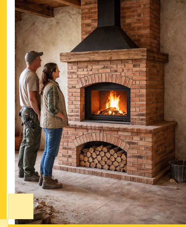 Печи камины из кирпича в Ярцеве от 122088 р. | ЭриданРцв