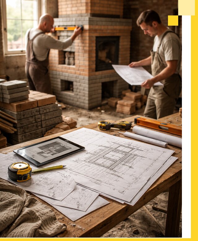 Проекты печей и каминов с индивидуальным дизайном в Ярцеве