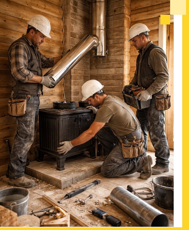 Профессиональный монтаж банных печей и дымоходов в Ярцеве