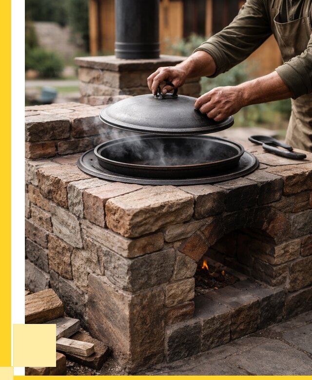 Печи для казана в Ярцеве по цене от 18313 р. | ЭриданРцв