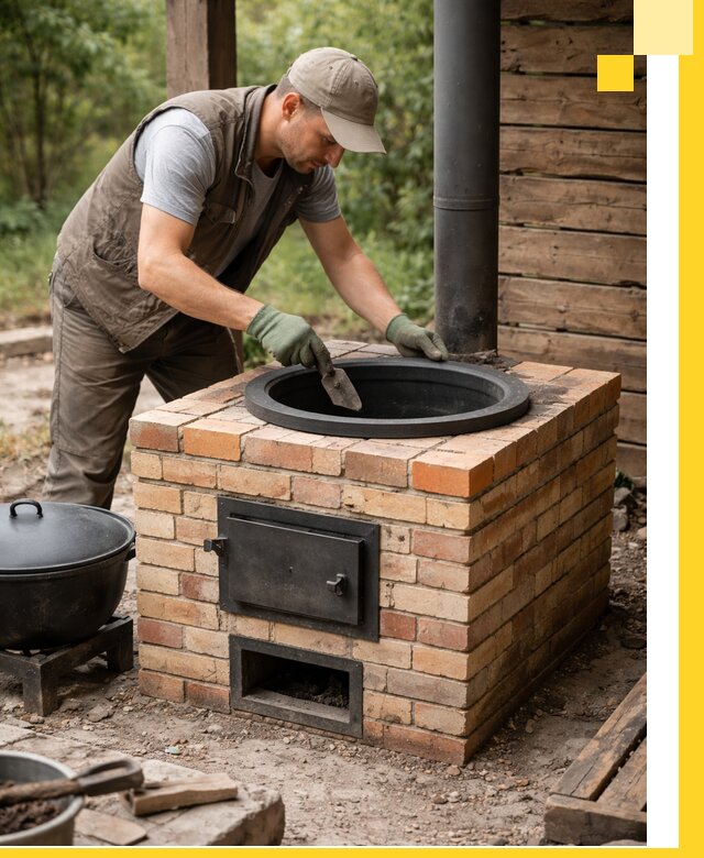 Изготовление и установка печей для казана в Ярцеве под ключ