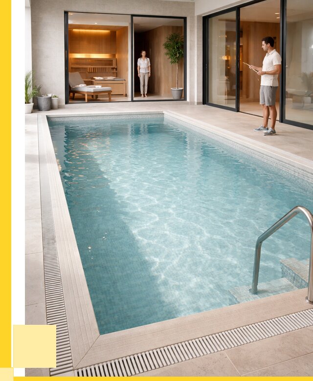 Отделка бассейна пленкой ПВХ в Ярцеве от 3561 р. - ЭриданРцв