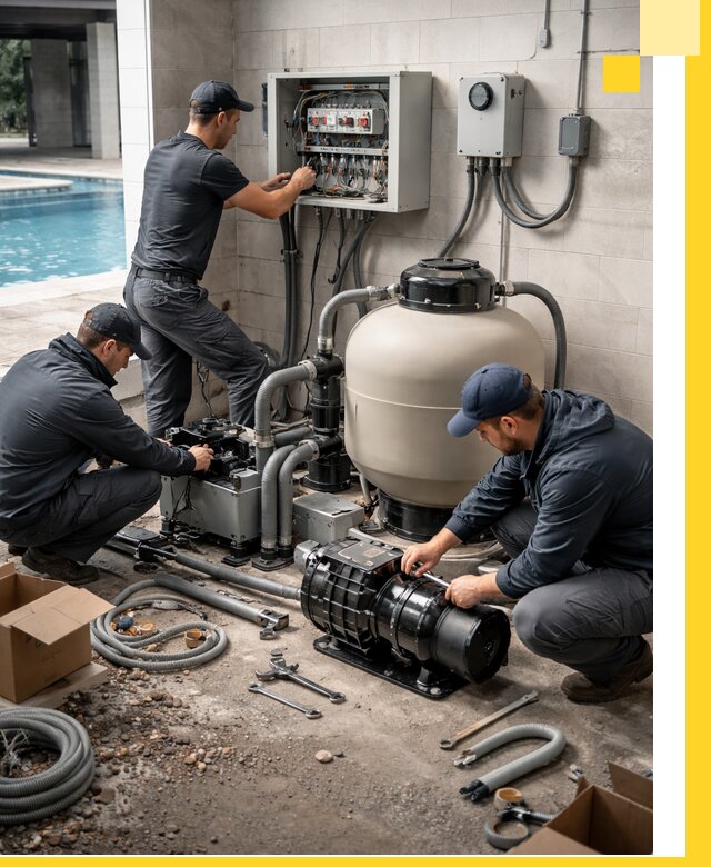 Профессиональный монтаж оборудования для бассейнов в Ярцеве