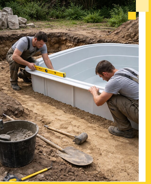 Производство и установка пластиковых бассейнов в Ярцеве под ключ