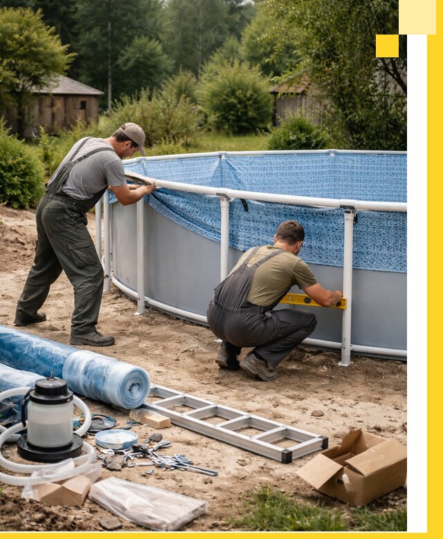 Установка и монтаж каркасных бассейнов в Ярцеве под ключ