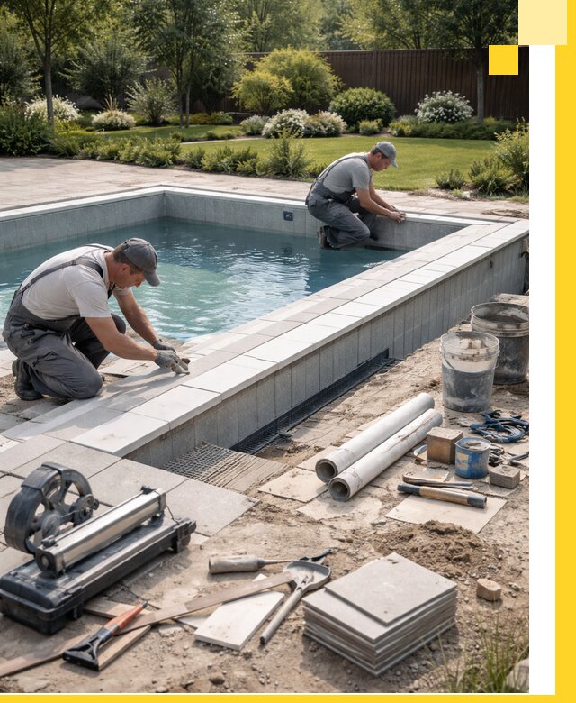 Строительство открытых бассейнов под ключ в Ярцеве профессионально