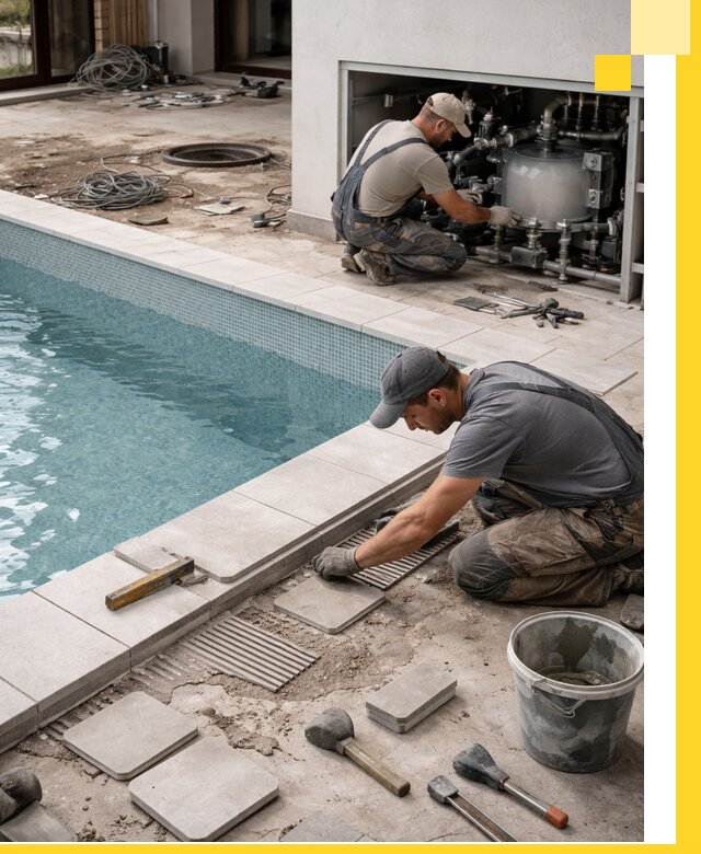 Строительство и монтаж бассейнов в коттедже в Ярцеве