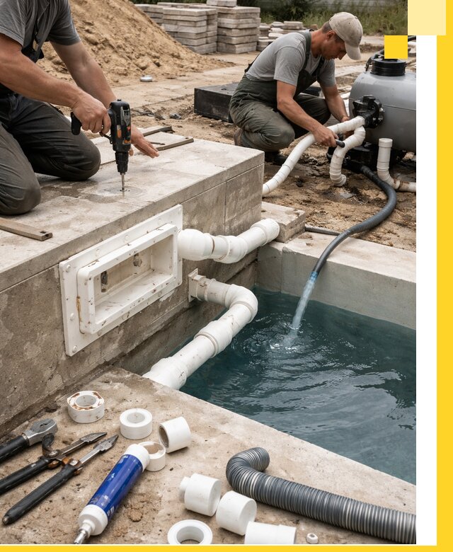 Строительство скиммерных бассейнов под ключ в Ярцеве