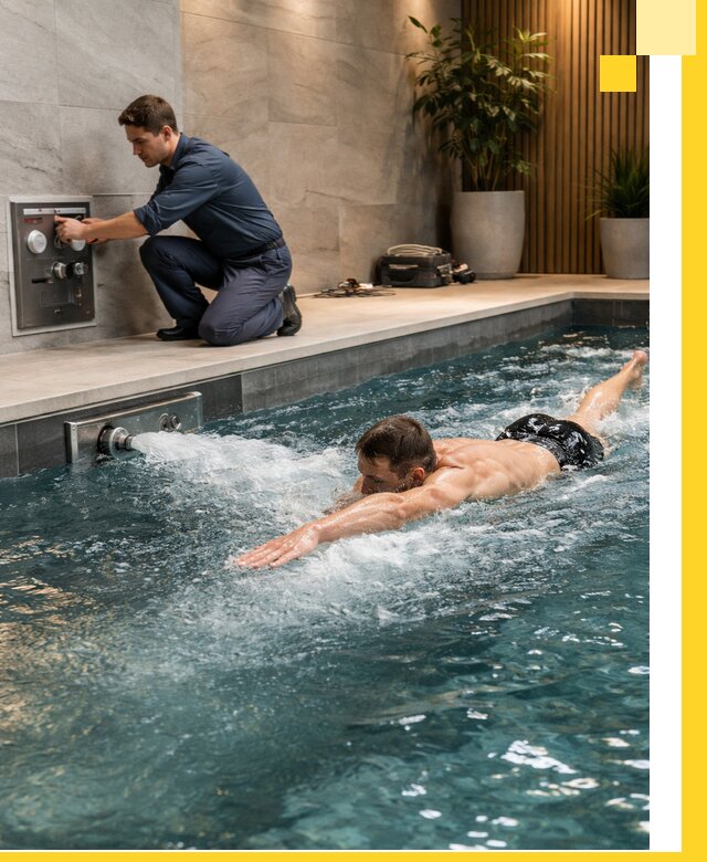 Проектирование и монтаж бассейнов с противотоком в Ярцеве