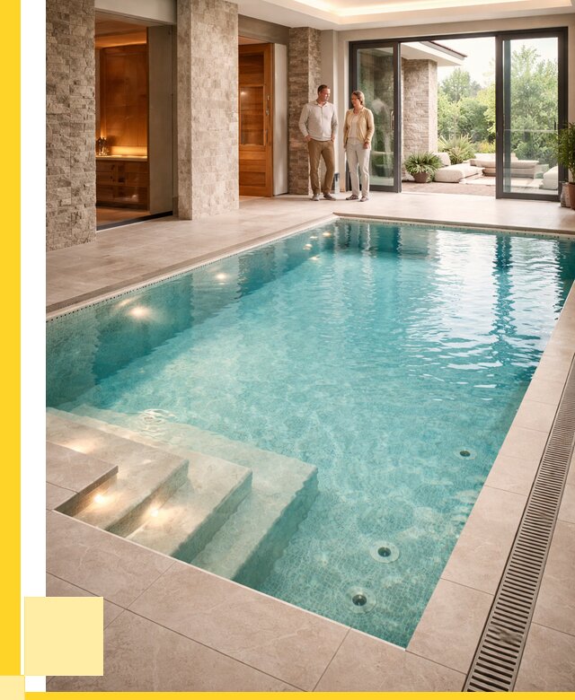 Бассейн во дворе в Ярцеве: проект, отделка от 1220880 р. | ЭриданРцв