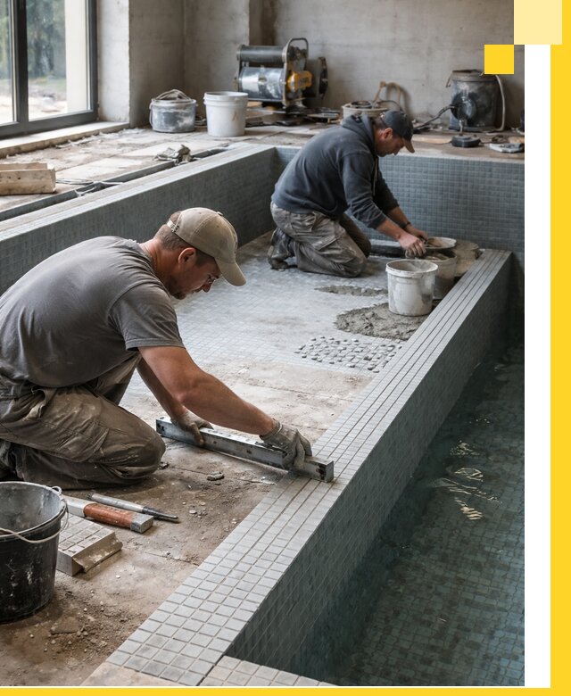 Строительство бассейна в частном доме в Ярцеве под ключ