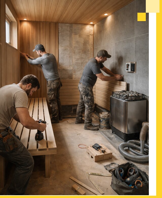 Сауны под ключ в Ярцеве, проектирование, строительство, отделка