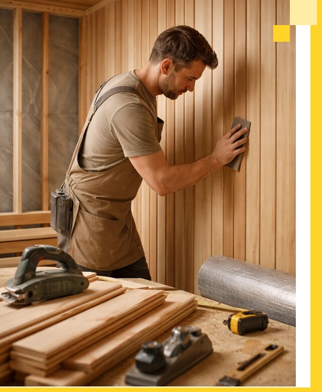 Профессиональная отделка саун и парных под ключ в Ярцеве