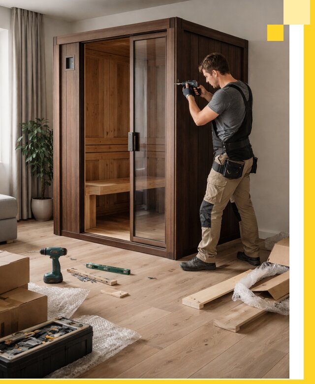 Установка и производство мини саун под ключ в Ярцеве