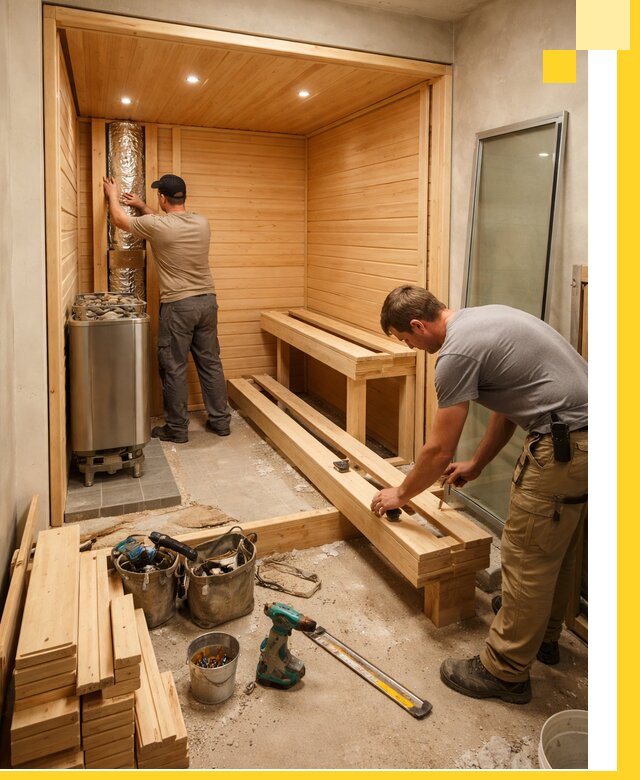 Проектирование и установка домашних саун под ключ в Ярцеве