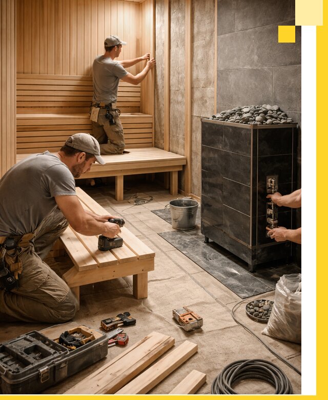 Дизайн и строительство интерьерных саун под ключ в Ярцеве