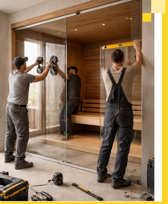 Производство и монтаж стеклянных саун под ключ в Ярцеве