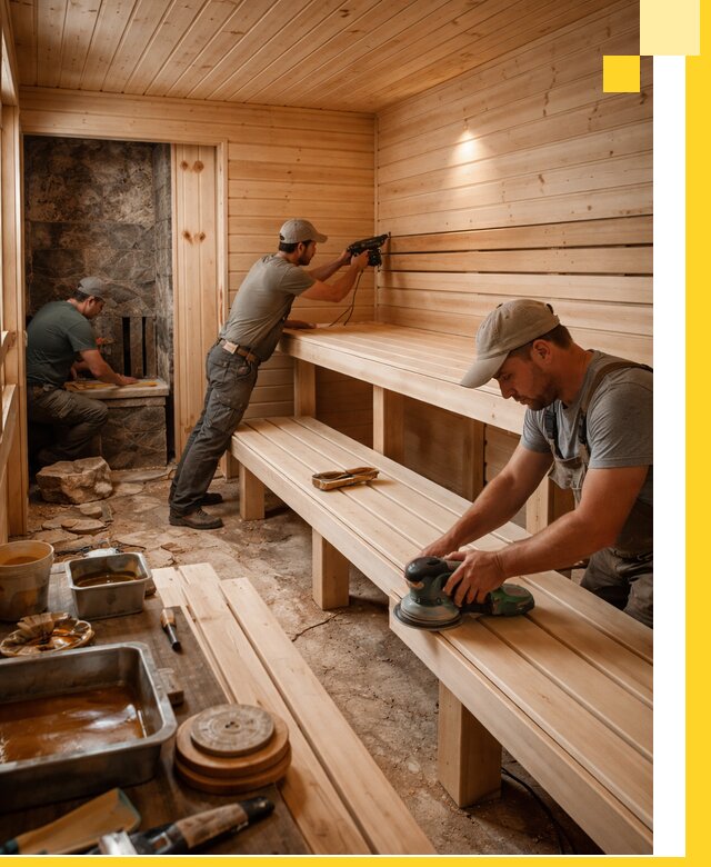 Профессиональная отделка бань в Ярцеве под ключ, с гарантией