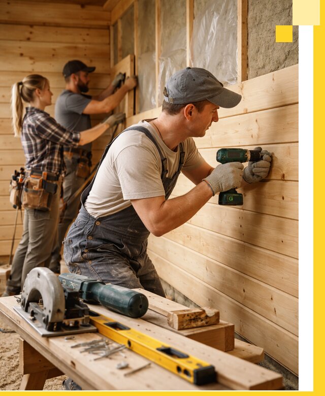 Обшивка бань под ключ в Ярцеве: отделка стен и потолков