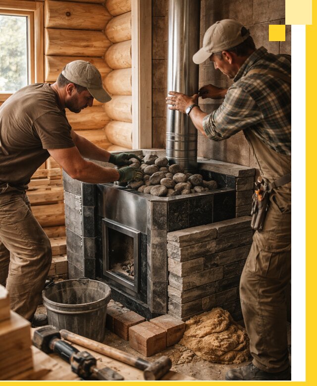 Строительство и отделка русских бань под ключ в Ярцеве