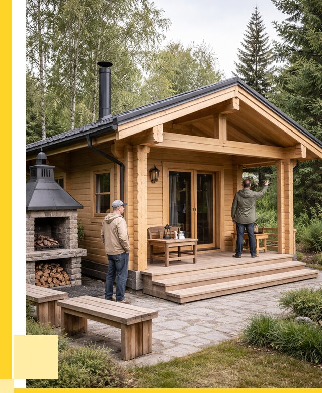 Деревянные бани под ключ в Ярцеве от 457830 р. | ЭриданРцв