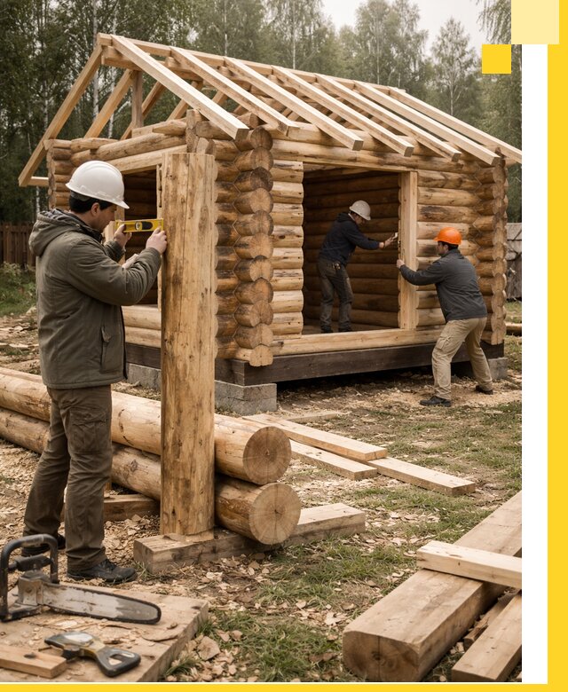 Строительство бань для дачи под ключ в Ярцеве с доставкой и монтажом