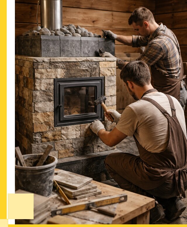 Облицовка банной печи в Ярцеве от 15261 р. | ЭриданРцв