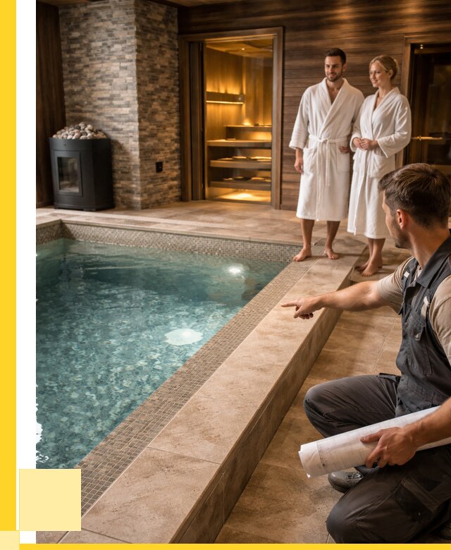 Проект бани с бассейном под ключ в Ярцеве от 66131 р. | ЭриданРцв