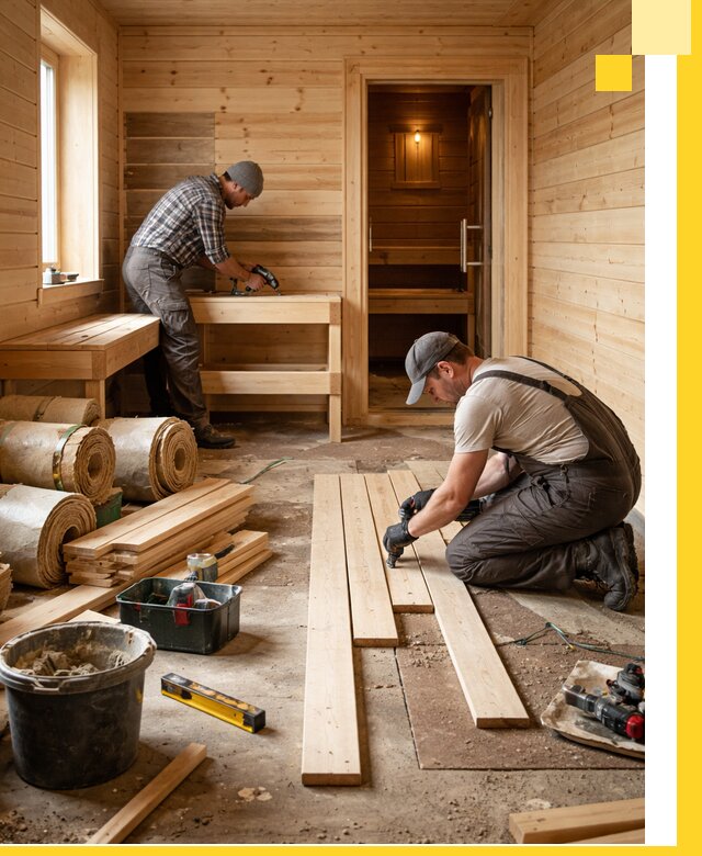 Индивидуальный проект бани с комнатой отдыха под ключ в Ярцеве