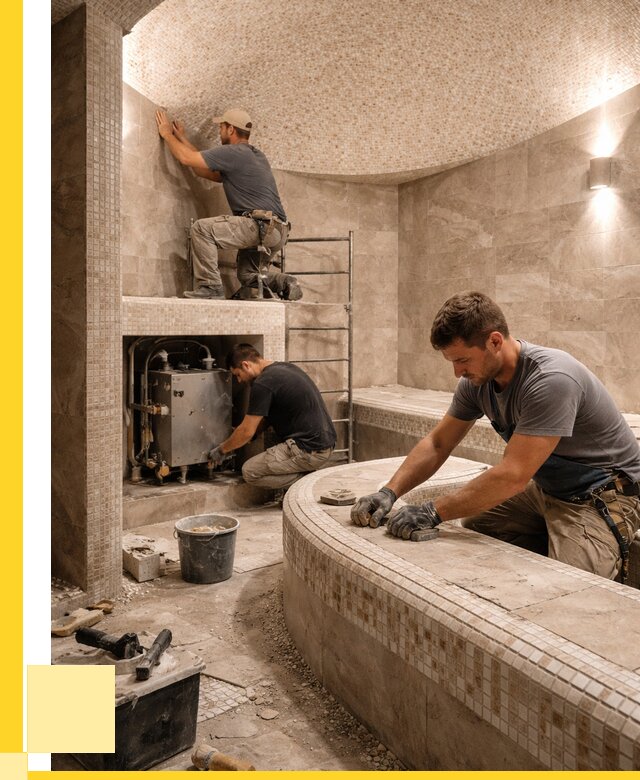 Монтаж хамамов под ключ в Ярцеве от 254350 р. ЭриданРцв