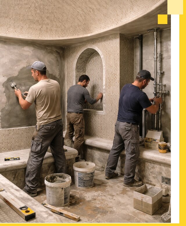 Профессиональный монтаж хамамов под ключ в Ярцеве с гарантией