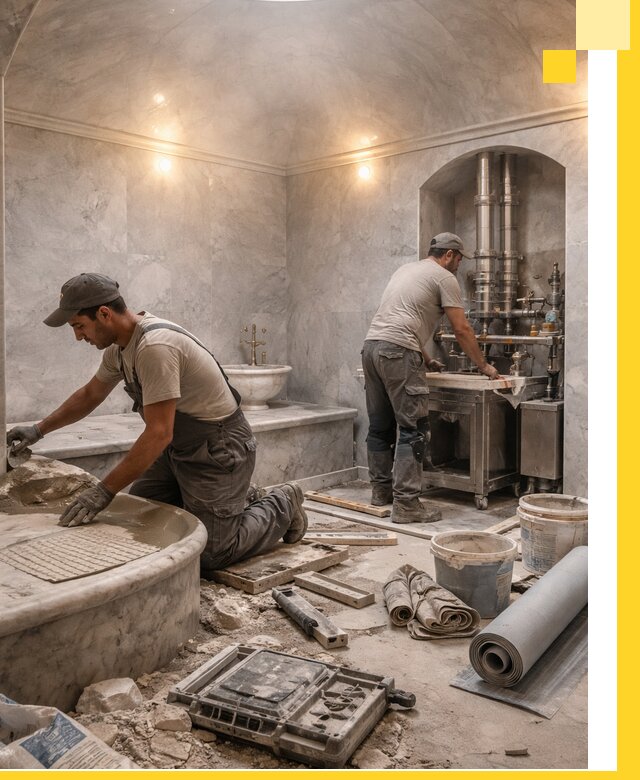 Строительство турецких бань хаммам под ключ в Ярцеве