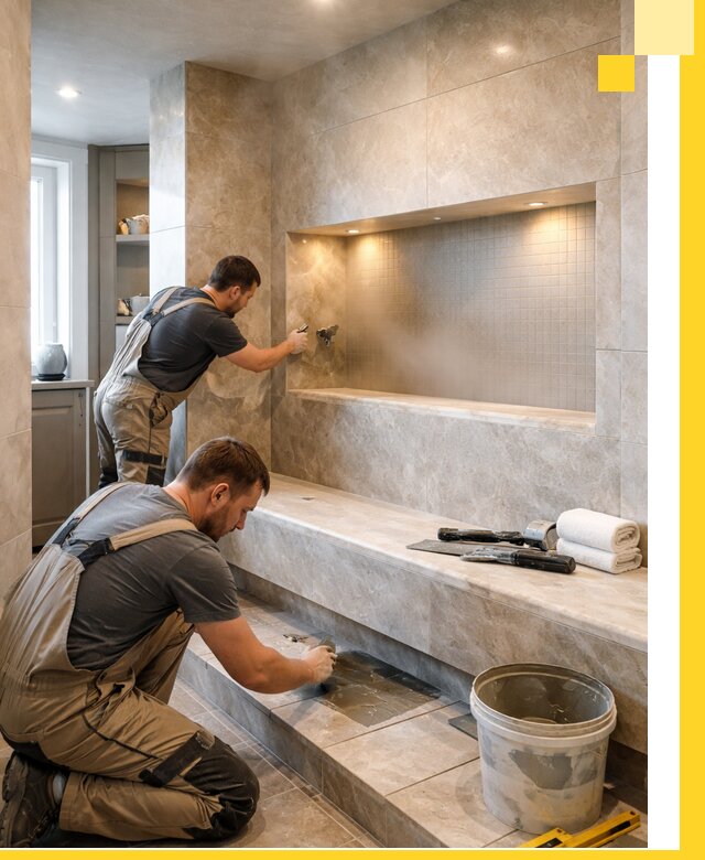 Профессиональное строительство хамама в квартире в Ярцеве