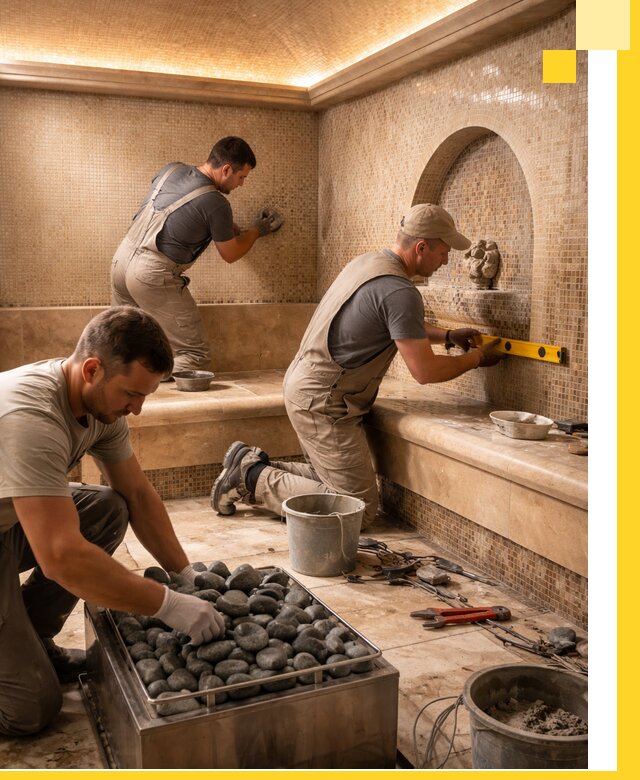 Проектирование и строительство хамама и сауны в Ярцеве